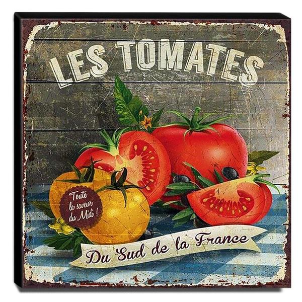 Quadro Cozinha Vintage Tomate Canvas 30x30cm Coz51 Leroy Merlin
