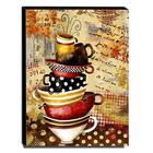 Quadro Cozinha Vintage Xícaras Canvas 40x30cm-coz133