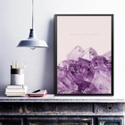 Quadro Cristais- Só Boas Vibrações 45x34cm Moldura:madeira Br