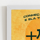 Quadro Cruz A Verdade Te Libertará Moldura Branca 60x40cm