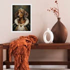 Quadro Dachshund Com Roupa De Rei 45x34cm - Com Vidro Moldura