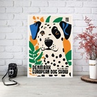 Quadro Dálmata - Denmark Dog Show Poster 45x34cm Moldura Preta