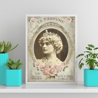 Quadro Dama Antiga Le Parfume 33x24cm - Com Vidro Moldura:mad