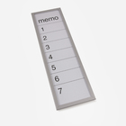 Quadro De Avisos Semanais Em Metal Branco Zeller 20x60mm