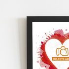 Quadro De Casal Dia Dos Namorados Música Moldura 20x30cm