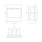 Quadro De Distribuição De Embutir 5 Din Ou 3 Nema Tramontina