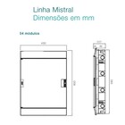 Quadro De Distribuição De Energia Linha Mistral Embutir 54 Mó
