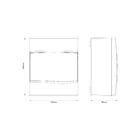 Quadro De Distribuição De Sobrepor 5 Din Ou 3 Nema Tramontina