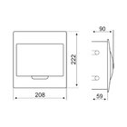 Quadro De Distribuição Margirius Qde-08 De Embutir Para 8 Pol