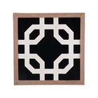 Quadro De Madeira Com Desenhos Geometricos