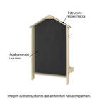 Quadro De Parede Casinha Lousa Wall -  Natural/preto