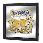 Quadro De Parede Com Luz De Led Drink Beer 40cm Espressione