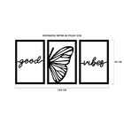 Quadro De Parede Decoração Animal Borboleta Goodvibes Preto 6