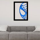 Quadro De Parede Decoração Herói Homem Aranha Azul 50x40cm