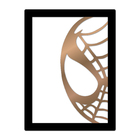 Quadro De Parede Decoração Herói Homem Aranha Bronze 40x30cm