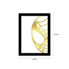 Quadro De Parede Decoração Herói Homem Aranha Dourado 50x40cm