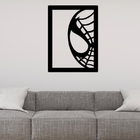 Quadro De Parede Decoração Herói Homem Aranha Preto 60x50cm