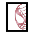 Quadro De Parede Decoração Herói Homem Aranha Rose 50x40cm