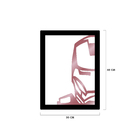 Quadro De Parede Decoração Herói Homem De Ferro Rose 40x30cm