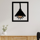 Quadro De Parede Decoração Luminária Abajur Mdf 6mm Bronze 60