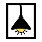 Quadro De Parede Decoração Luminária Abajur Mdf 6mm Dourado 6