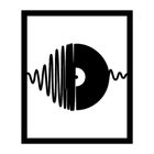 Quadro De Parede Decoração Musica Disco De Vinil Preto 50x40cm