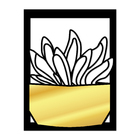 Quadro De Parede Decoração Natureza Suculentas Dourado 40x30cm