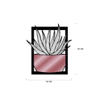 Quadro De Parede Decoração Natureza Suculentas Rose 30x26cm