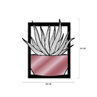 Quadro De Parede Decoração Natureza Suculentas Rose 50x44cm