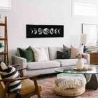 Quadro De Parede Decorativo Em Canvas Fases Da Lua 35x105x4 C