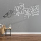 Quadro De Parede Molduras 5 Peças Em Mdf-branco