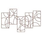 Quadro De Parede Molduras 5 Peças Em Mdf-marrom