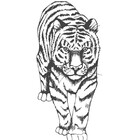 Quadro De Parede Tigre Corte À Laser Em Mdf