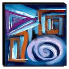 Quadro De Pintura Abstrato 30x30cm-1592