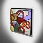 Quadro De Pintura Abstrato 60x60cm-1801