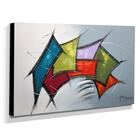Quadro De Pintura Abstrato 70x120cm-1376