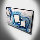 Quadro De Pintura Abstrato 70x120cm-1464