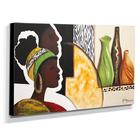 Quadro De Pintura Africano 60x105cm-1306