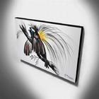 Quadro De Pintura Ave-do-paraíso 70x120cm-1593