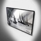 Quadro De Pintura Barcos 70x120cm-1335