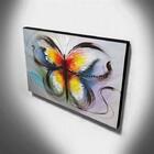 Quadro De Pintura Borboleta 60x105cm-1088