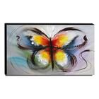 Quadro De Pintura Borboleta 60x105cm-1088