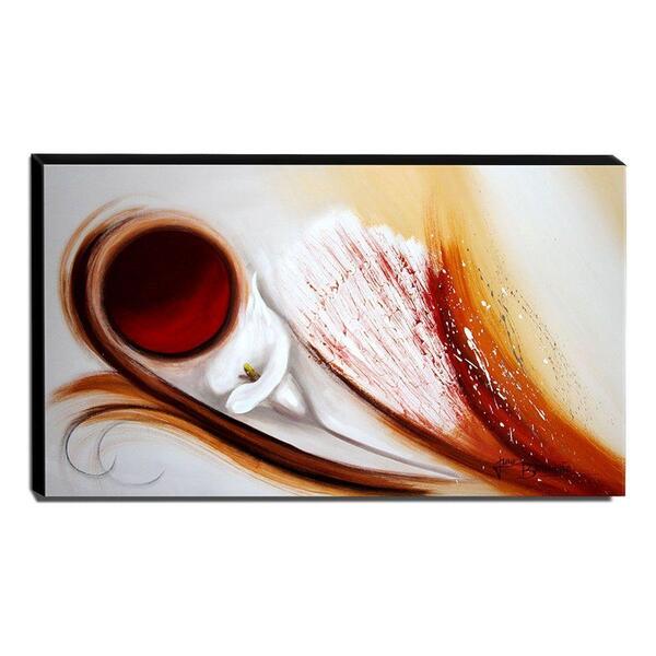 Quadro De Pintura Copo De Leite 60x105cm-1666