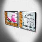 Quadro De Pintura Cozinha 30x30cm-0835