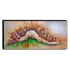 Quadro De Pintura Floral 50x120cm-0807