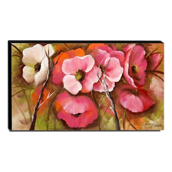 Quadro De Pintura Floral 60x105cm-1505