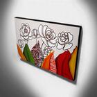 Quadro De Pintura Floral 60x105cm-1700