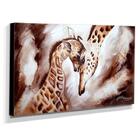 Quadro De Pintura Girafas 60x105cm-1634