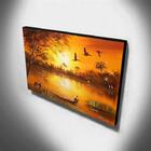 Quadro De Pintura Pantanal 60x105cm-1438