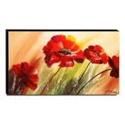 Quadro De Pintura Papoulas 60x105cm-1533